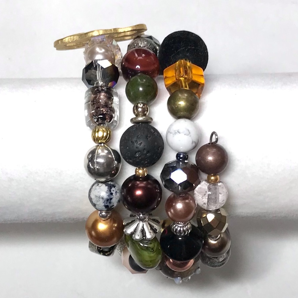 Handmade Bracelet with Vintage and Modern Elements (NB81-1H) New Without Tags - Picture 5 of 9